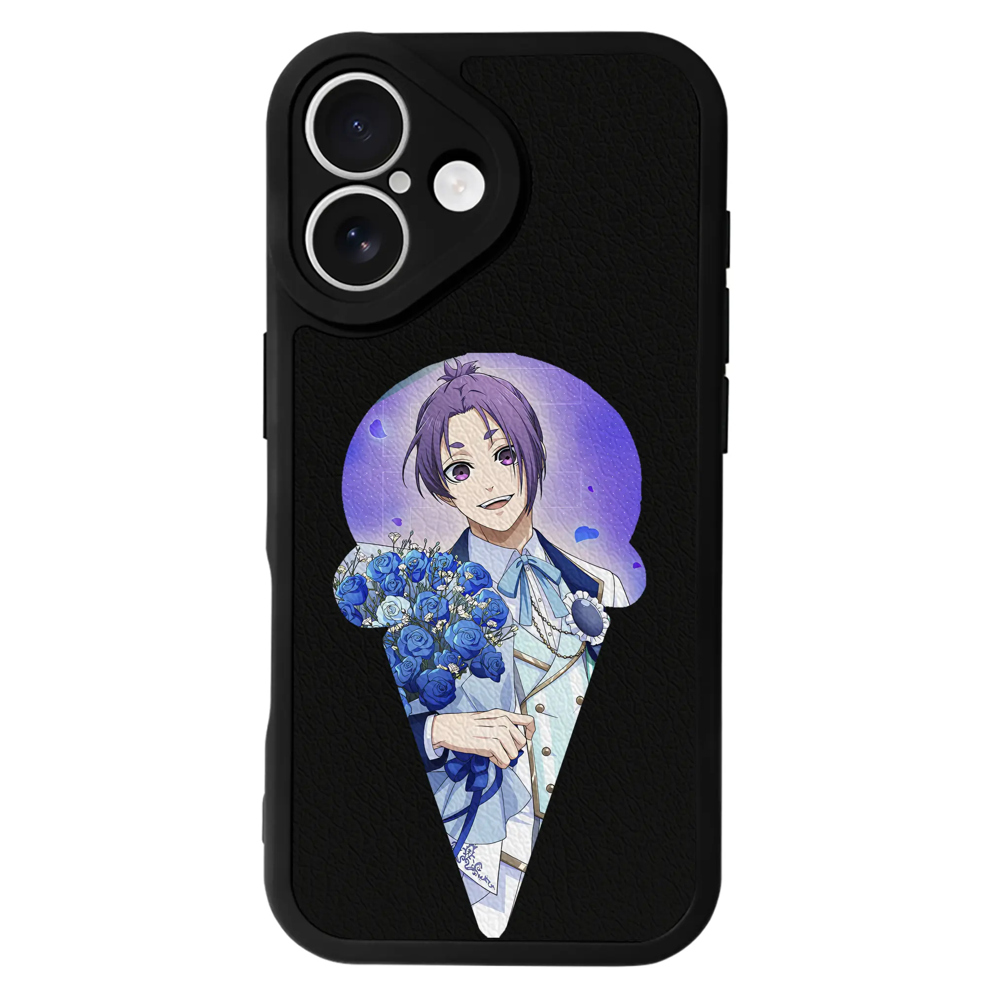 ブルーロック グッズ 御影 玲王 - IPhone 16シリーズ対応 ・ シリコンスマホケース ・ レザー調 ・ 高精度フィット ・ 耐衝撃 ・ ワイヤレス充電対応 ・ 精密カット